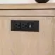 Chesapeake Light White Wash Rectangular Side Table with USB Charging