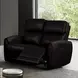 Schlieren Black Power Reclining Living Room Set with USB Charging