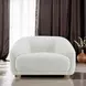 Kolvere White Upholstered Accent Chair