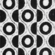 Viviani Black and White Upholstered Accent Chair with Pillow