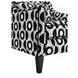 Viviani Black and White Upholstered Accent Chair with Pillow