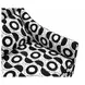Viviani Black and White Upholstered Accent Chair with Pillow
