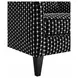 Viviani Black Upholstered Accent Chair with Pillow