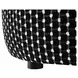 Viviani Black Upholstered Square Ottoman
