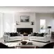 Viviani White and Black Living Room Set