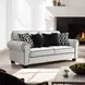 Viviani White and Black Living Room Set