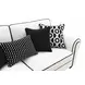 Viviani White and Black Living Room Set