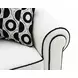 Viviani White and Black Living Room Set