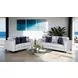 Harlow Light Gray and Blue Upholstered Accent Chair with Pillow