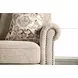 Buckhurst Taupe 87" Sofa with Nailhead Trim