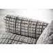 Turnham White and Black Upholstered Accent Chair with Pillow