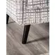 Turnham White and Black Upholstered Accent Chair with Pillow