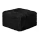 Nappi Black Square Ottoman