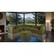 Nappi Olive Green Square Ottoman