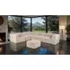 Nappi Taupe Square Ottoman