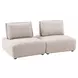 Stavanger Light Brown 2 Piece Modular Sectional