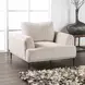 Gladbach Light Brown Upholstered Accent Chair