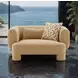 Phedra Yellow Upholstered Oversized Accent Chair with Pillow
