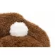 Darwen Camel Brown Upholstered Swivel Chair with Pillow