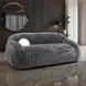 Darwen Dark Gray 84" Sofa with Pillow