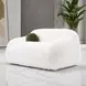 Darwen White 67" Loveseat with Pillow