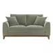 Watton Olive Green 65" Loveseat with Pillows
