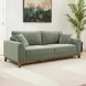 Watton Olive Green 84" Sofa with Pillows