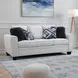 Enea Light Gray Living Room Set with Pillows