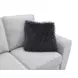Enea Light Gray 64" Loveseat with Pillows