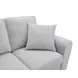 Enea Light Gray 84" Sofa with Pillows