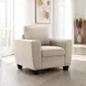 Enea Taupe Upholstered Lounge Chair