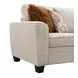 Enea Taupe 64" Loveseat with Pillows