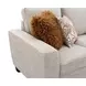 Enea Taupe 84" Sofa with Pillows