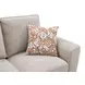 Enea Taupe 64" Loveseat with Pillows