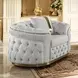 Adelpha Beige Living Room Set with Pillows