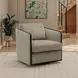 Benilde Taupe Living Room Set with Pillows