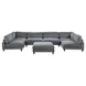 Dagenham Gray 178" Modular Sectional