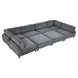 Dagenham Gray 178" Modular Sectional with Sleeper