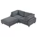Dagenham Gray 89" Modular Sectional