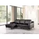 Stordal Black 99" LAF Sectional