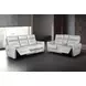 Terentius Taupe 86" Power Reclining Sofa with Storage
