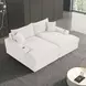 Tavedestrand White 94" Double Chaise Sofa
