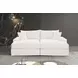 Tavedestrand White 94" Double Chaise Sofa