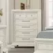 Stella Mia Creamy White 6 Drawer Chest