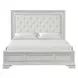 Stella Mia Creamy White Queen Upholstered Panel Bed