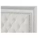 Stella Mia Creamy White Queen Upholstered Panel Bed