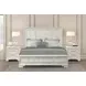 Stella Mia Creamy White King Panel Bed