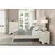 Stella Mia Creamy White King Panel Bed