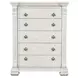 Promenade Wire Brushed White 5 Drawer Chest