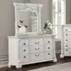 Promenade Wire Brushed White 9 Drawer Dresser